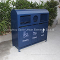 Antirust outdoor steel recycle trash cans recycling bins